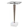 Uttermost Campeiro 12 3/4" Wide Brushed Brass Drink Table