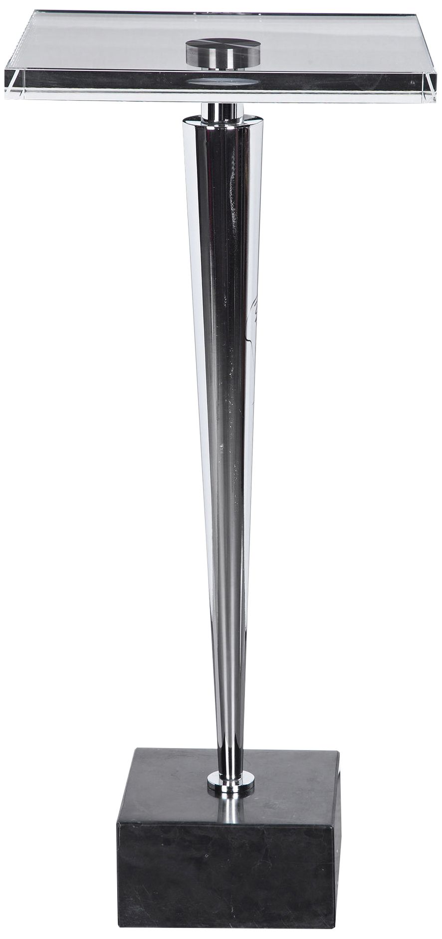 Uttermost Campeiro 12 3/4" Wide Polished Nickel Drink Table