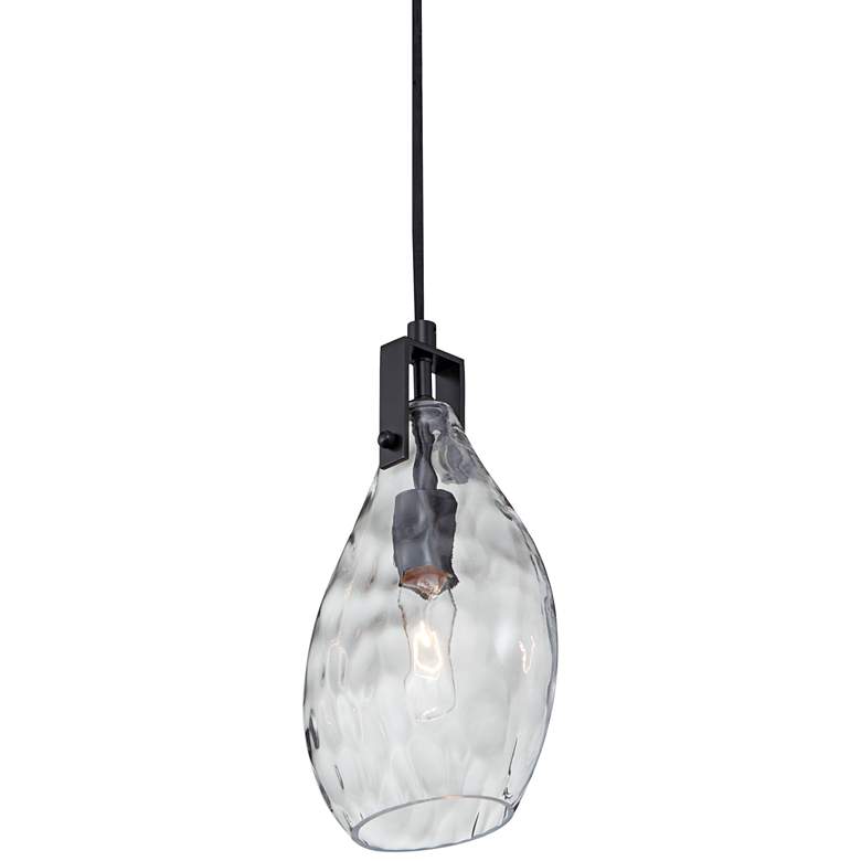 Image 3 Uttermost Campester 9" Wide Black and Clear Mini Pendant more views