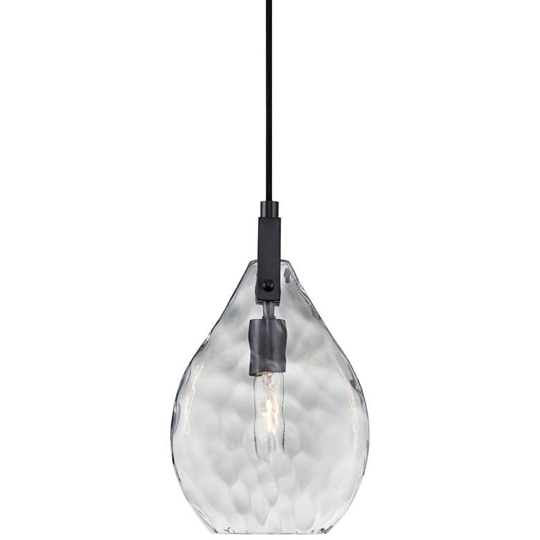 Image 4 Uttermost Campester 9" Wide Black and Clear Mini Pendant more views
