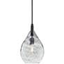 Uttermost Campester 9" Wide Black and Clear Mini Pendant