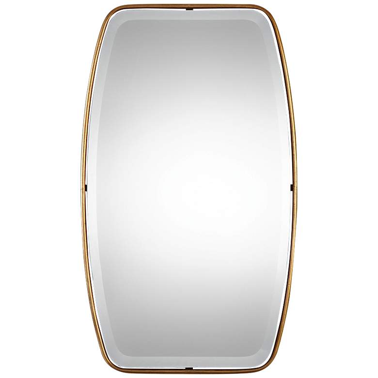 Image 3 Uttermost Canillo Gold 21" x 36" Floating Wall Mirror