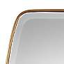 Uttermost Canillo Gold 21" x 36" Floating Wall Mirror in scene