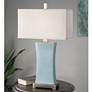 1_Uttermost Cantarana 29" Blue Gray Modern Ceramic Table Lamp