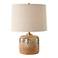 Uttermost Canyon 17 3/4" Chocolate and Tan Mottled Ceramic Table Lamp