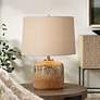 1_Uttermost Canyon 17 3/4" Chocolate and Tan Mottled Ceramic Table Lamp
