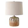 4_Uttermost Canyon 17 3/4" Chocolate and Tan Mottled Ceramic Table Lamp more views