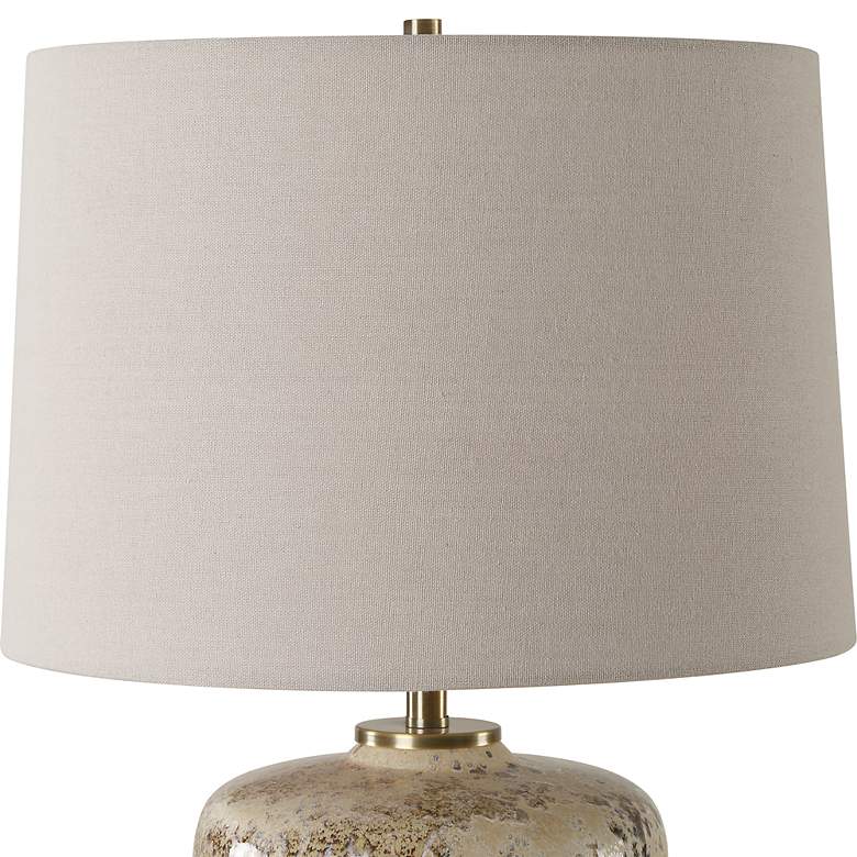 Image 5 Uttermost Canyon 17 3/4" Chocolate and Tan Mottled Ceramic Table Lamp more views