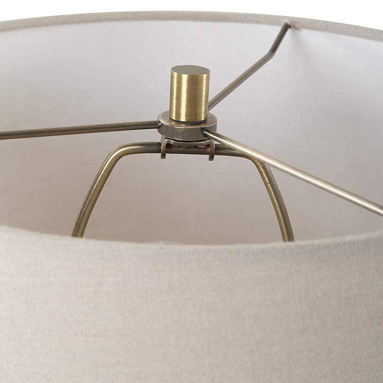 Image 6 Uttermost Canyon 17 3/4" Chocolate and Tan Mottled Ceramic Table Lamp more views