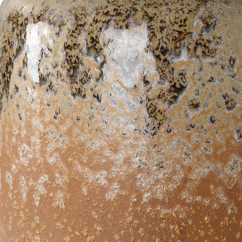 Image 7 Uttermost Canyon 17 3/4" Chocolate and Tan Mottled Ceramic Table Lamp more views