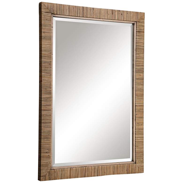 Image 2 Uttermost Cape Natural Rattan 28 3/4" x 41" Wall Mirror