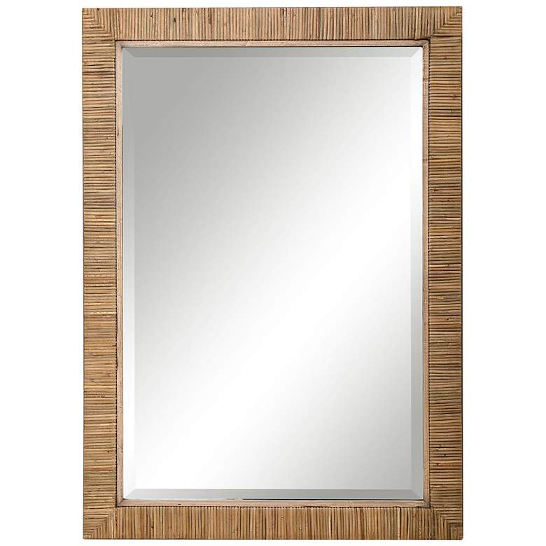 Image 2 Uttermost Cape Natural Rattan 28 3/4 inch x 41 inch Wall Mirror