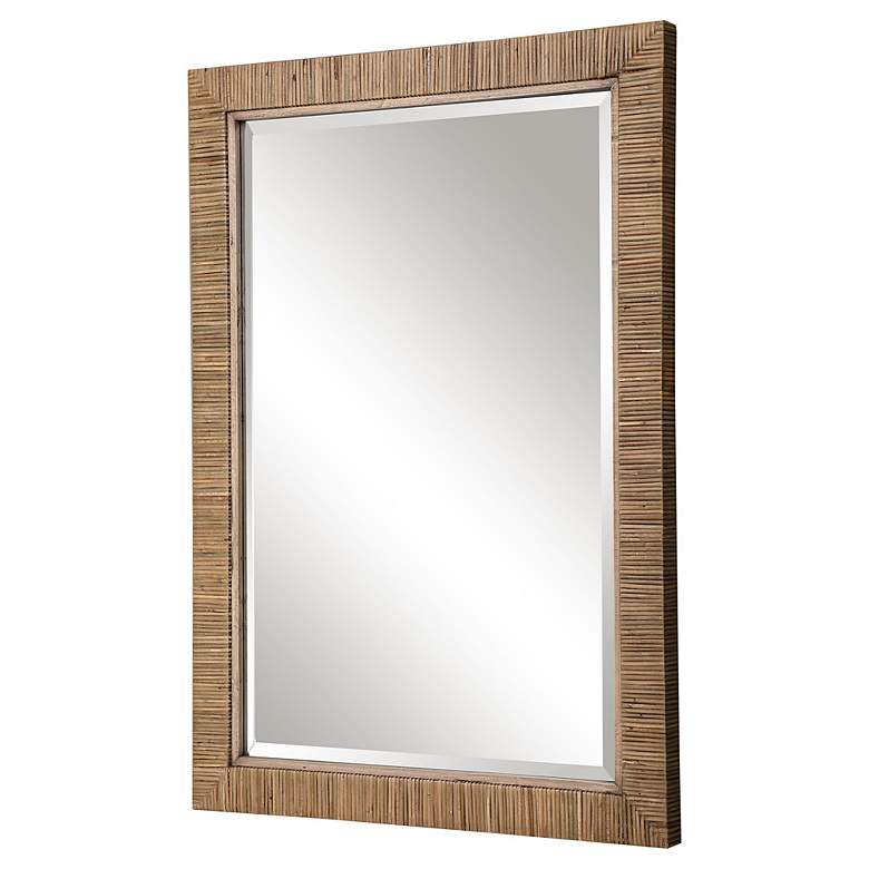 Image 4 Uttermost Cape Natural Rattan 28 3/4" x 41" Wall Mirror more views