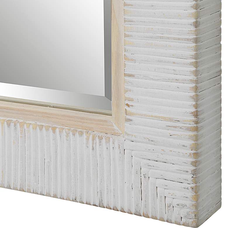 Image 6 Uttermost Cape Whitewash Rattan 29" x 41" Wall Mirror more views