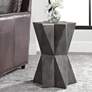 Uttermost Capella 16" Wide Charcoal Gray Accent Table