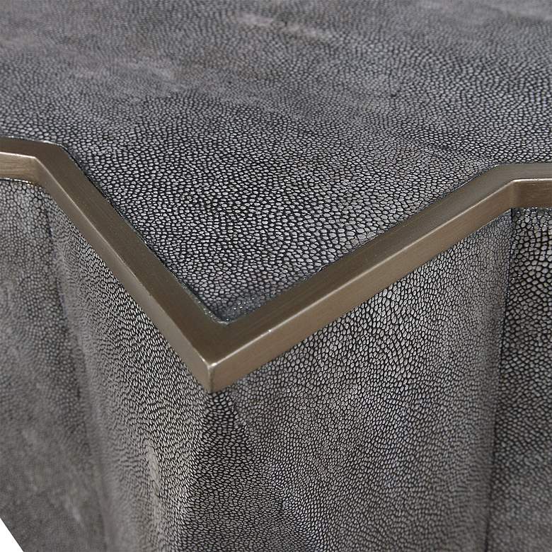 Image 3 Uttermost Capella 16" Wide Charcoal Gray Accent Table more views