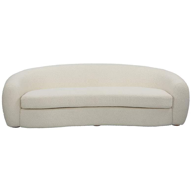 Image 2 Uttermost Capra 90" Wide Off White Shearling Sofa