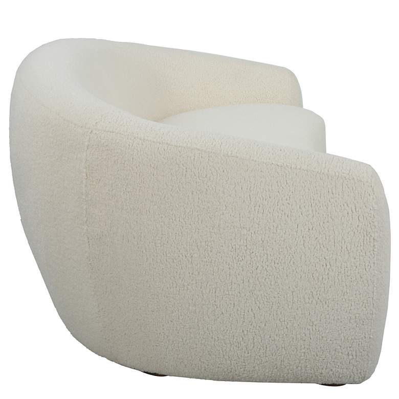 Image 6 Uttermost Capra 90" Wide Off White Shearling Sofa more views
