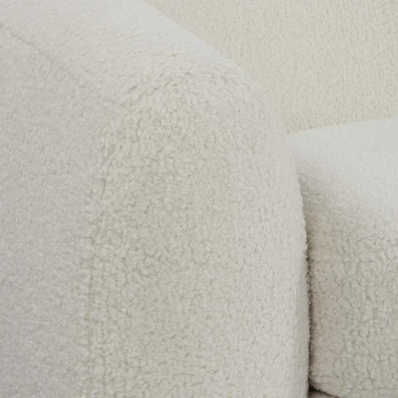 Image 7 Uttermost Capra 90" Wide Off White Shearling Sofa more views