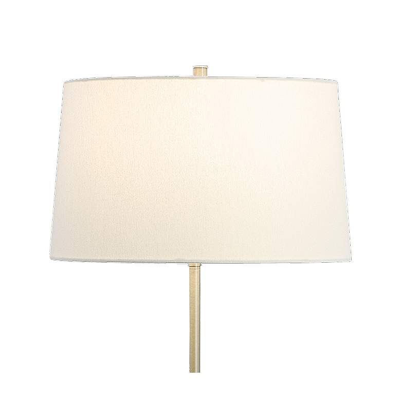 Image 2 Uttermost Captiva 65 inch High Contemporary Brass and Rattan Floor Lamp more views