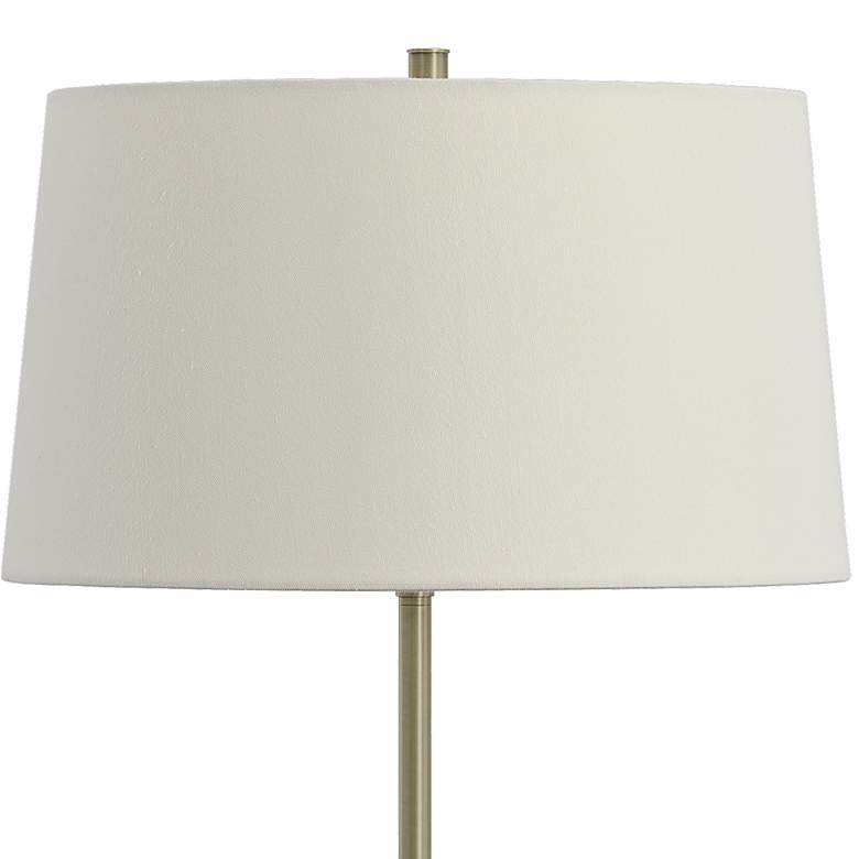Image 4 Uttermost Captiva 65 inch High Contemporary Brass and Rattan Floor Lamp more views