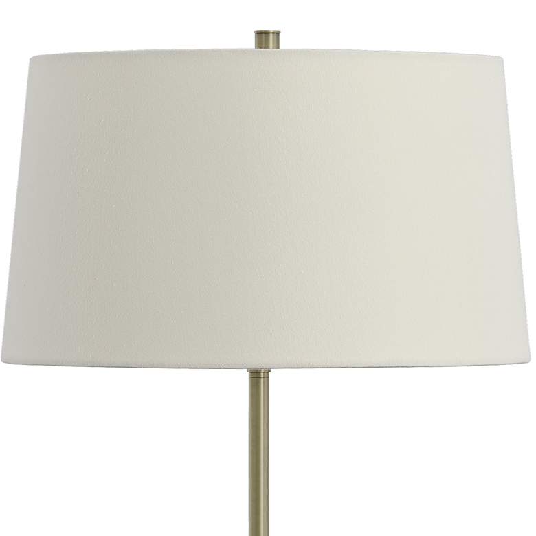 Image 4 Uttermost Captiva 65" High Contemporary Brass and Rattan Floor Lamp more views