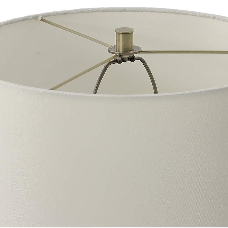 Image 5 Uttermost Captiva 65" High Contemporary Brass and Rattan Floor Lamp more views