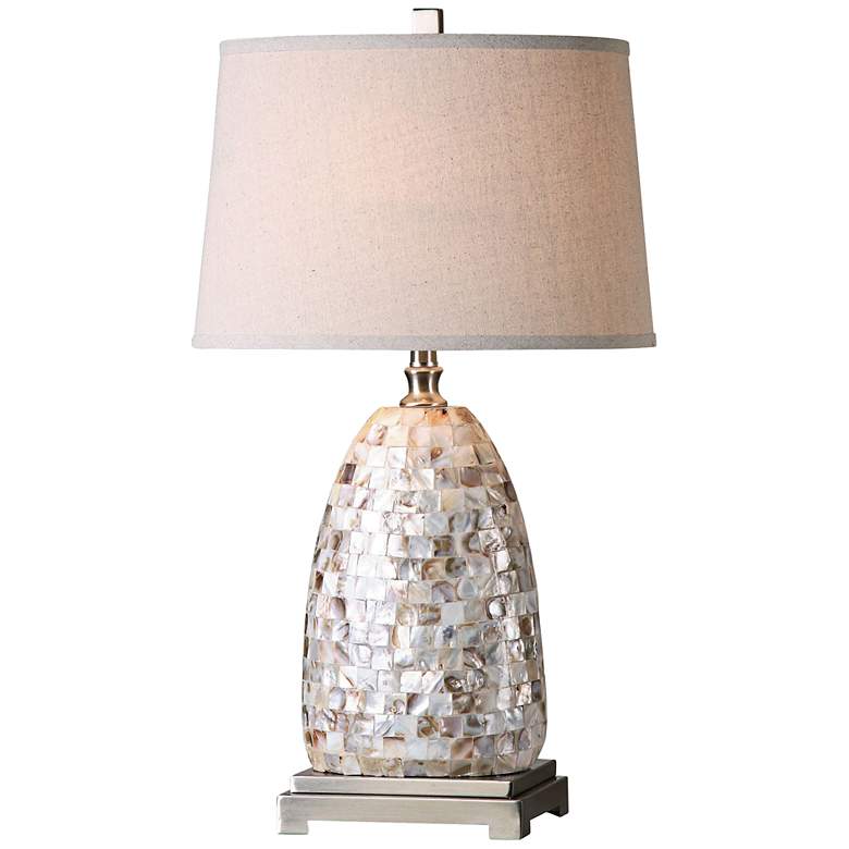 Image 1 Uttermost Capurso Capiz Shell Tiles Table Lamp