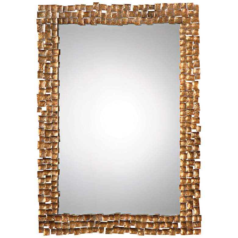 Image 1 Uttermost Carasco Gold 30 1/2 inch x 42 3/4 inch Wall Mirror