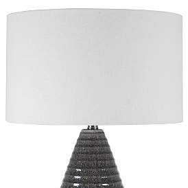Image3 of Uttermost Carden Smoke Gray Glaze Ceramic Table Lamp more views