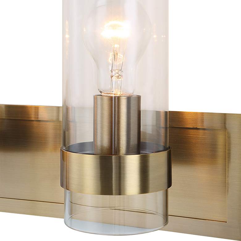 Image 7 Uttermost Cardiff 23-in Wide Antique Brass 3 Light Vanity more views