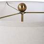 6_Uttermost Cardoni 32" High White with Smoked Bronze Glass Table Lamp more views