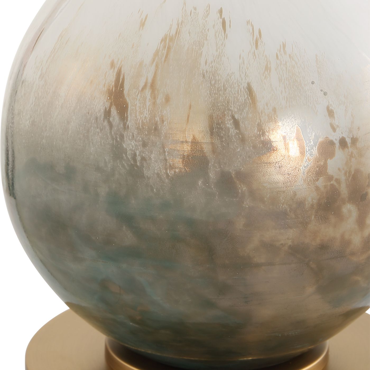 Image 5 Uttermost Cardoni 34 1/2" White and Smoke Bronze Glass Buffet Lamp more views