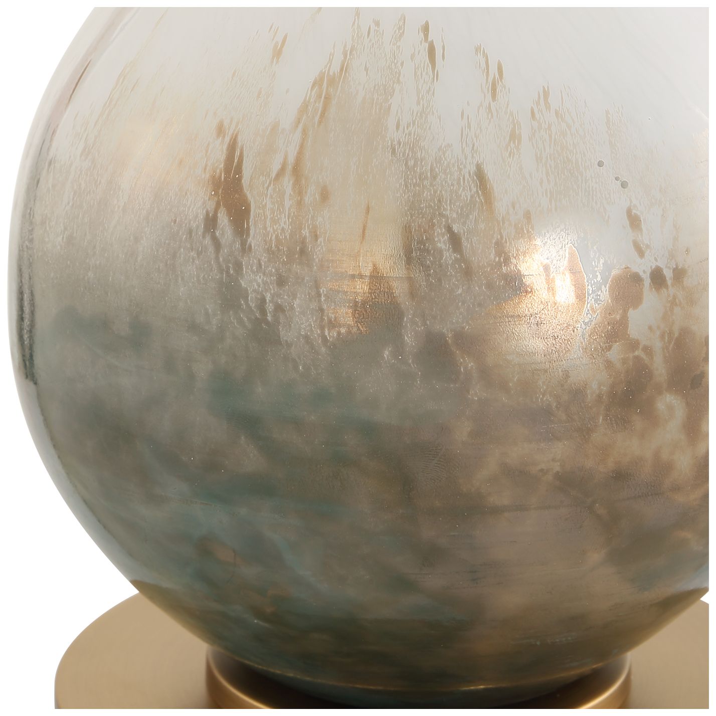 Image 5 Uttermost Cardoni 34 1/2" White and Smoke Bronze Glass Buffet Lamp more views