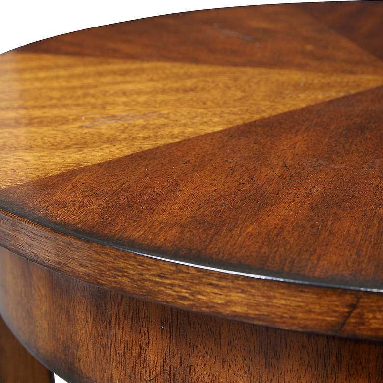 Image 3 Uttermost Carmel Distressed Veneer Lamp Table more views