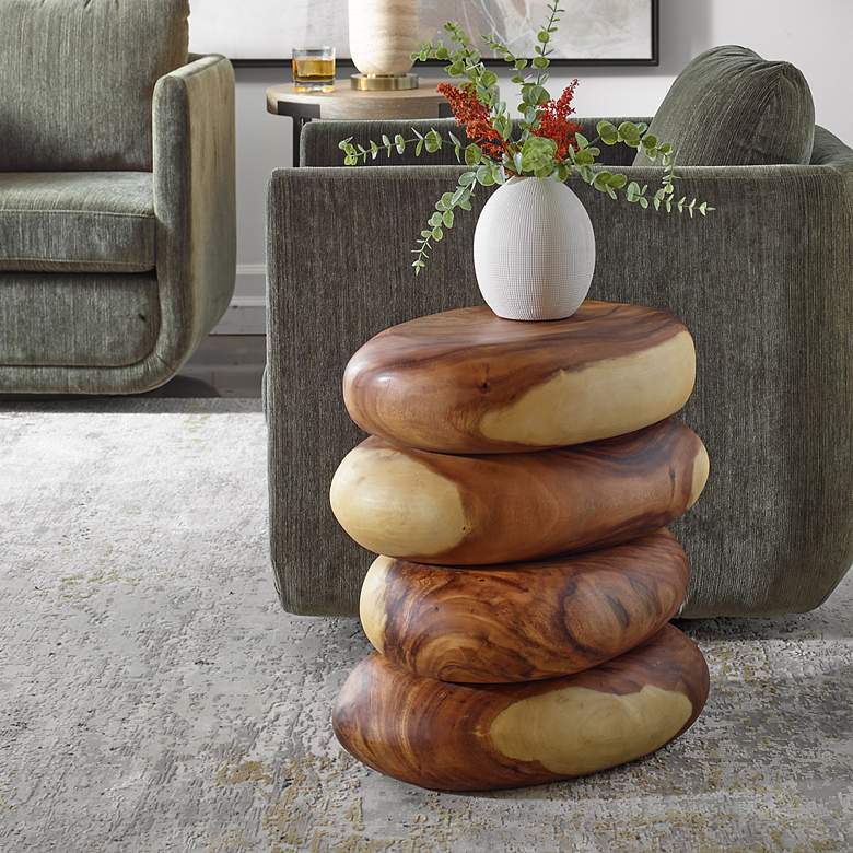 Image 3 Uttermost Carrillo Suar Wood End Table more views
