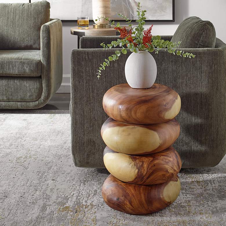 Image 4 Uttermost Carrillo Suar Wood End Table more views