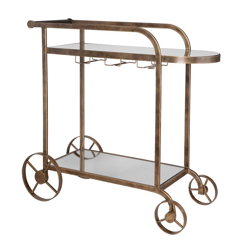 Image 2 Uttermost Carrinho 38 1/4" Wide x 36 1/4" High Bar Cart