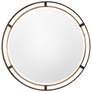 2_Uttermost Carrizo Distressed Rustic Bronze 36 1/4" Round Wall Mirror