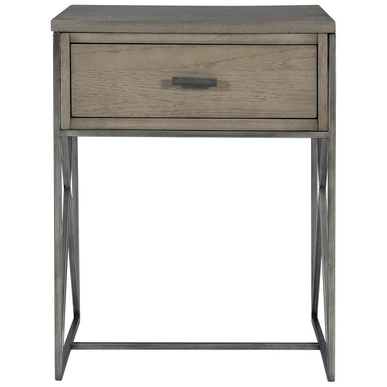 Image 5 Uttermost Cartwright 18 1/2 inchW Aged Gray 1-Drawer Side Table more views