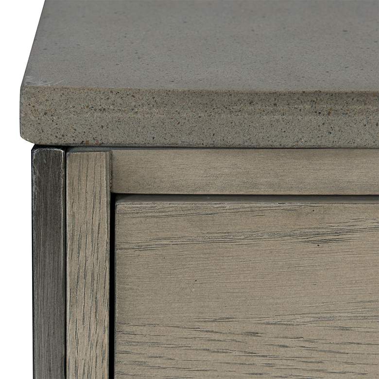 Image 5 Uttermost Cartwright 18 1/2"W Aged Gray 1-Drawer Side Table more views