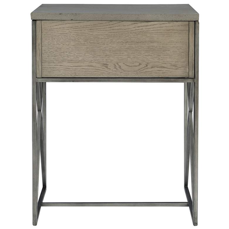 Image 6 Uttermost Cartwright 18 1/2 inchW Aged Gray 1-Drawer Side Table more views