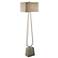 Uttermost Carugo Plated Polished Nickel Floor Lamp