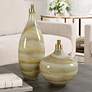 1_Uttermost Cascade 2-Piece Decorative Swirl Glass Bottle Set