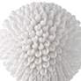Uttermost Cascara 10" High White Seashell Sphere Sculpture