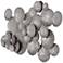 Uttermost Cassava 35 3/4" High Silver Metal Wall Art