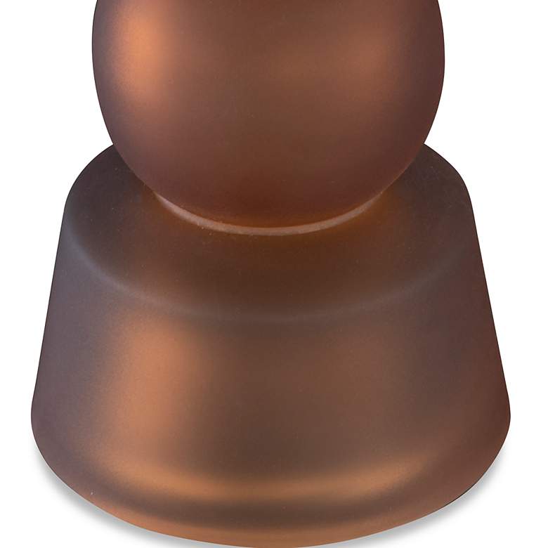 Image 3 Uttermost Cassiopeia Matte Rum Glass Pillar Candle Holders Set of 3 more views