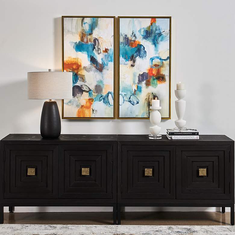 Image 1 Uttermost Casual Moments Set of 2 Framed Canvas Wall Art