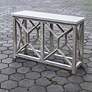 Uttermost Catali 41" Wide Oatmeal Wash Wood Console Table