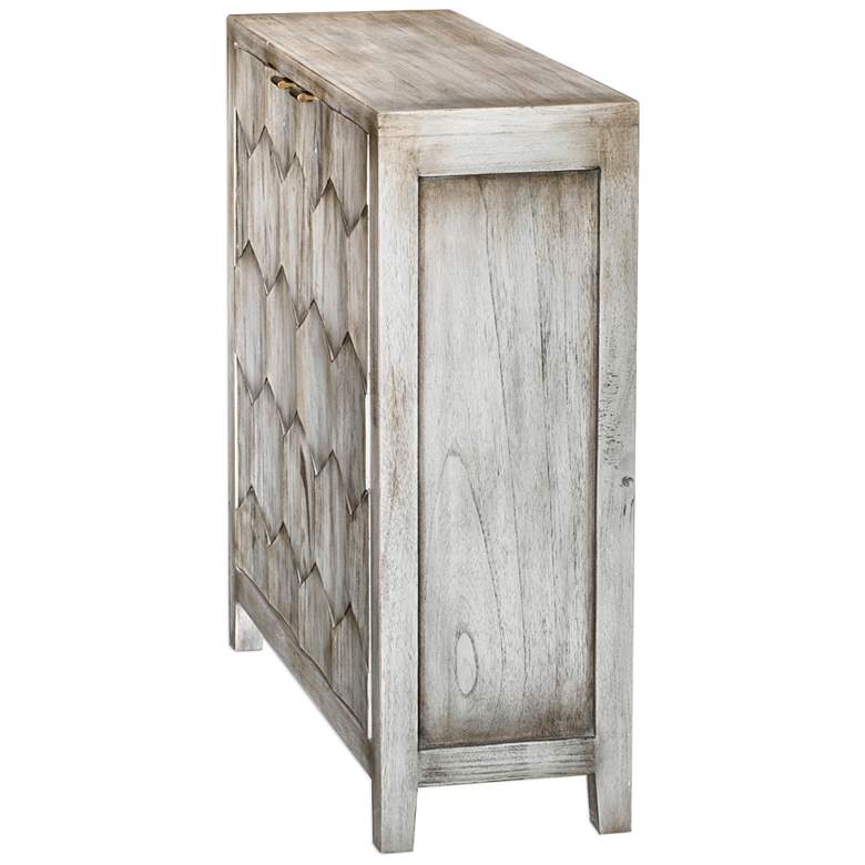 Image 5 Uttermost Catori 34"W Smoked Ivory 2-Door Accent Cabinet more views